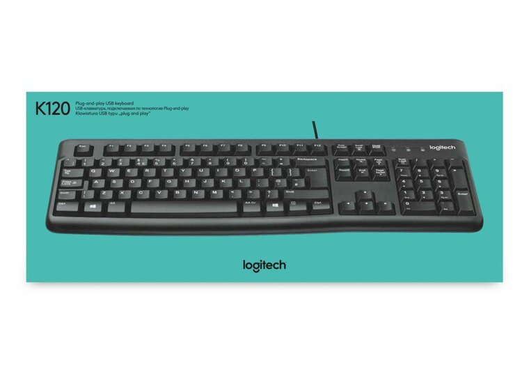 Logitech Keyboard K120 for Business toetsenbord USB QWERTY US International Zwart - Afbeelding 7